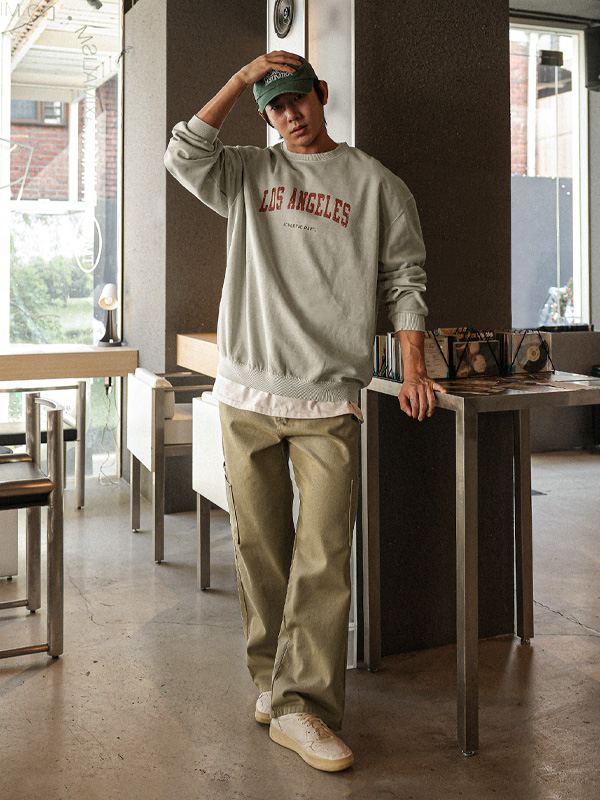 스토버트 セミワイドフィット 綿パンツ