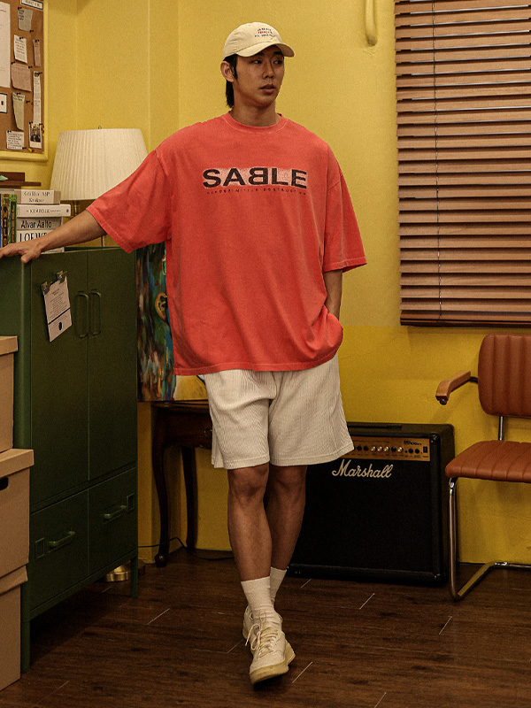(XL-6XL)<br>크리초마 ワッフルバンドのショートパンツ SET002-P