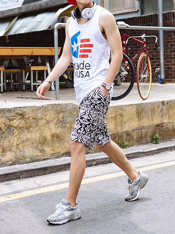 (M-4XL)<BR>으리으리한 バンディング半ズボン