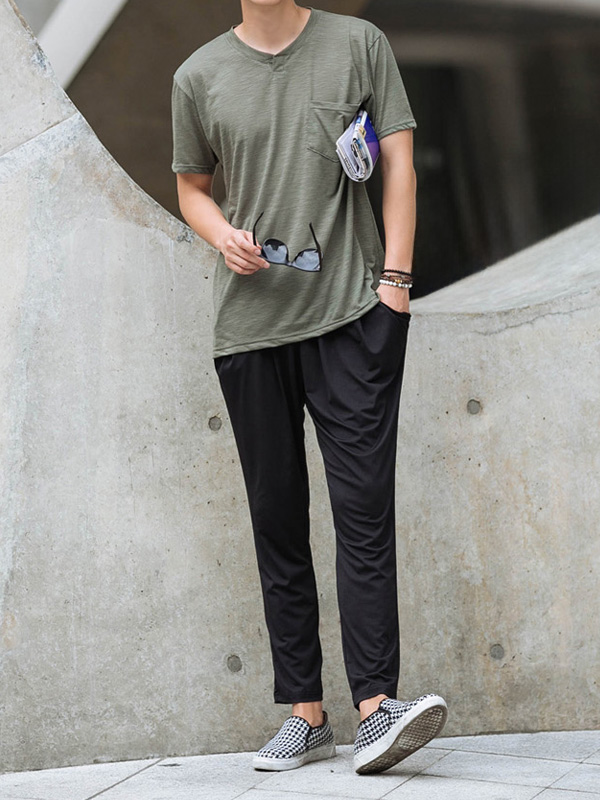 (M-6XL)<BR>자랑하는 무지 冷蔵庫 パンツ. <br><font color=