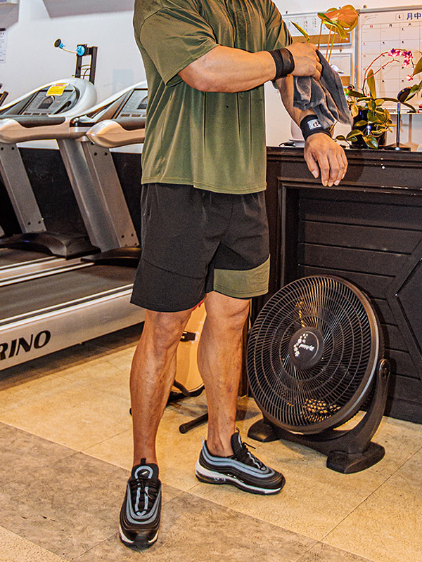 (M-6XL)<BR>팜스링 배색밴딩반바지<br><font color="#072c81"><B>【 W.DNA 】</B></font>