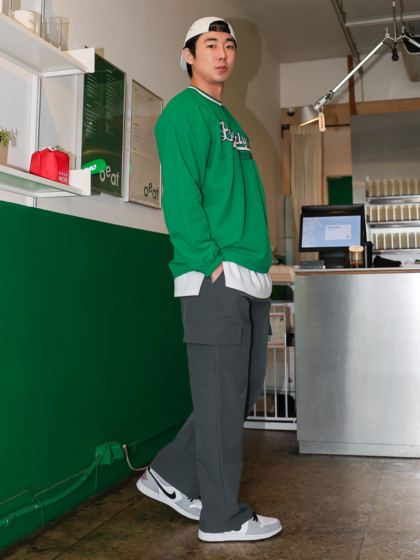 (M-5XL)<BR>핑치 標準フィット カーゴバンディングパンツ 012-1