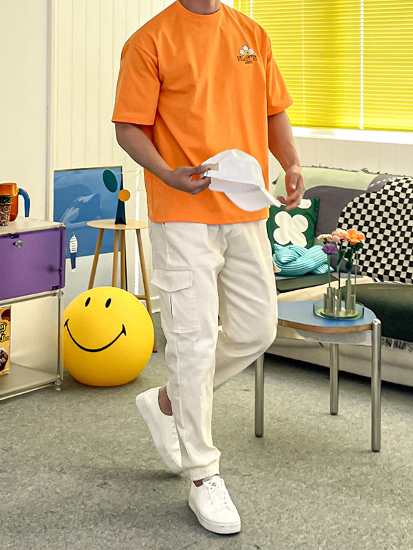 (M-3XL)<br>마쇼 カーゴバンディング ジョガーパンツ H4008<br><font color="#fb5ec9"><B>[1+1]</B></font>