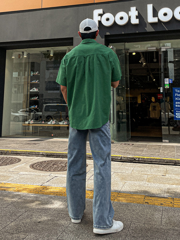 (L-4XL)<BR>다노티 標準フィット 隠しバンド デニムパンツ 1984