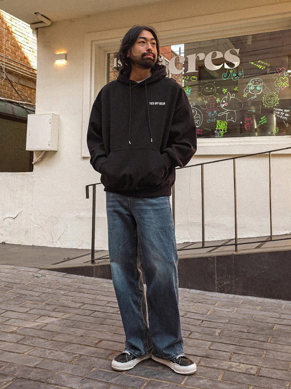 (L-4XL)<BR>다노티 標準フィット 隠しバンド デニムパンツ 1984