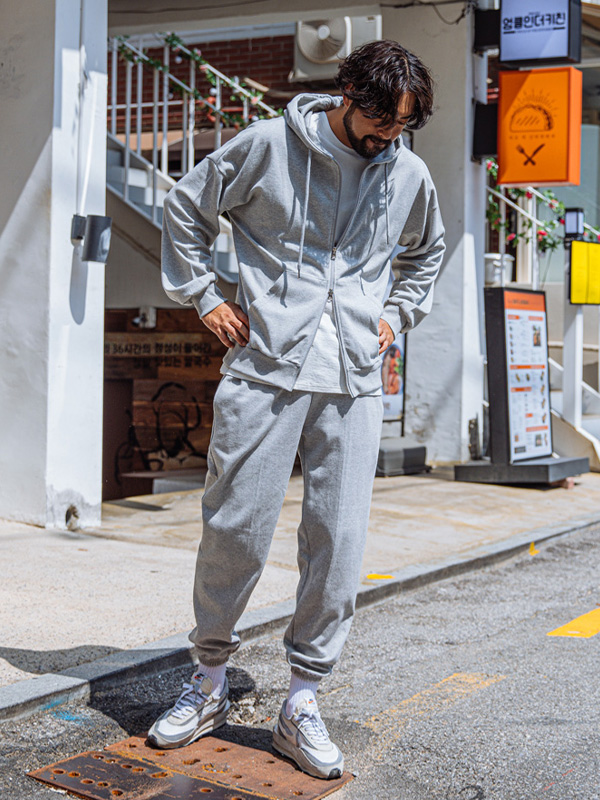 (XL-6XL)<BR>츠포드 フードジップアップ+패쵸그 トレーニング ジョガーパンツ