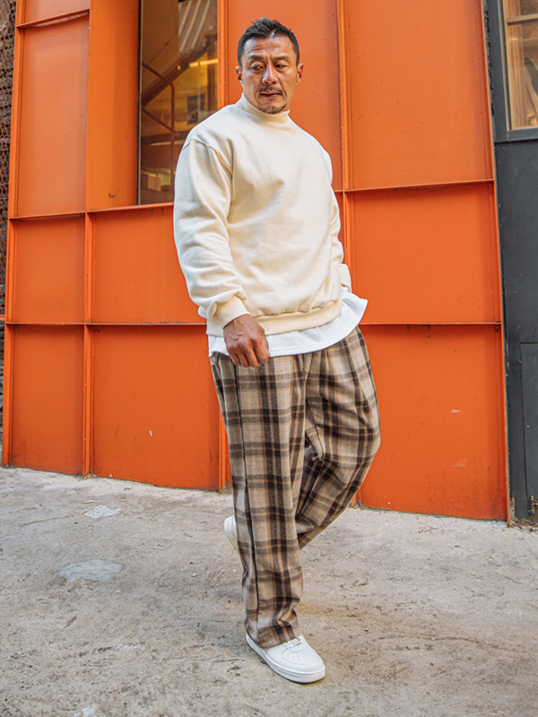 (L-5XL)<br>비부라 반폴라 起毛マンツーマンTシャツ