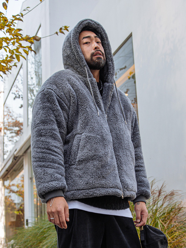 (XL-6XL)<BR>리콘드 フードジップアップ