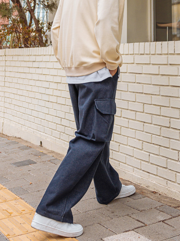 (XL-6XL)<BR>첸토 バンディング ノンウォッシュデニムパンツ