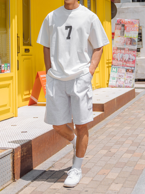 (L-5XL)<BR>볼리유 カーゴバンディングショートパンツ