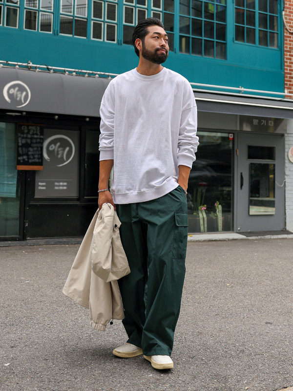 (XL-5XL)<BR>바이먼 バンディング カーゴパンツ