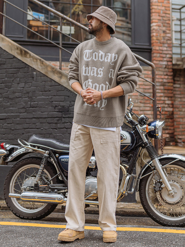 (XL-6XL)<br>머린버르 ウールニット