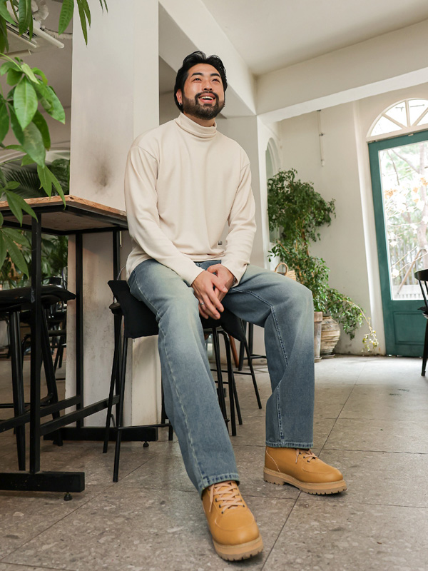 (L-5XL)<br>소마리바 タートルネックのシャツ<br><font color=