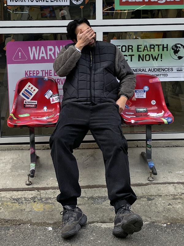 (L-4XL)<BR>리마누스 パディングベスト