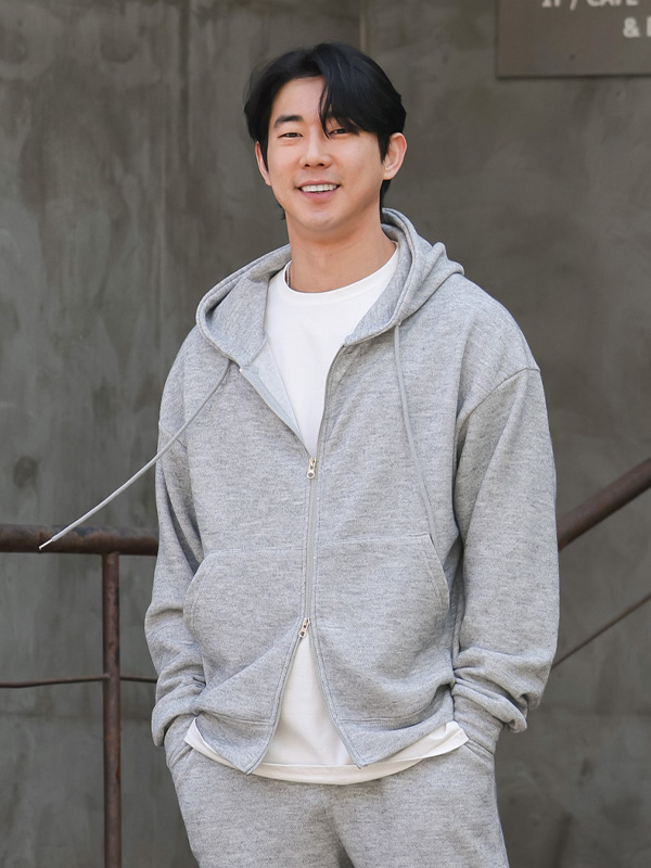 (XL-6XL)<BR>키콩 ニットフードジップアップ+퐁치 ニット トレーニングパンツ