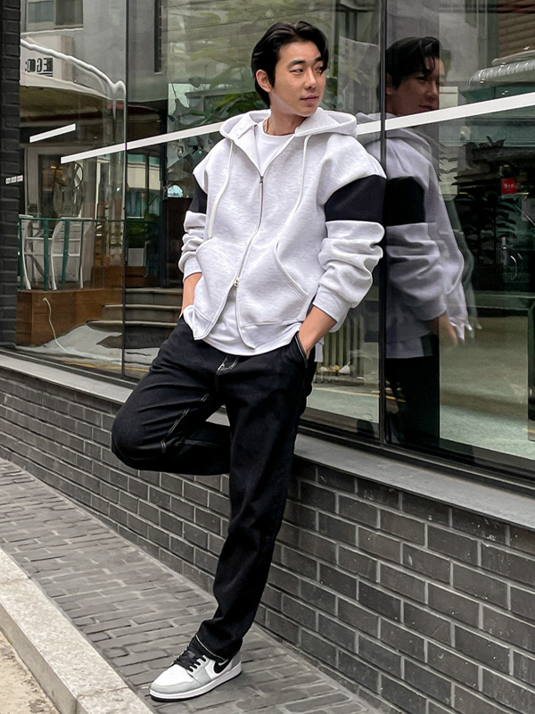 (XL-6XL)<BR>포유크 フードジップアップ