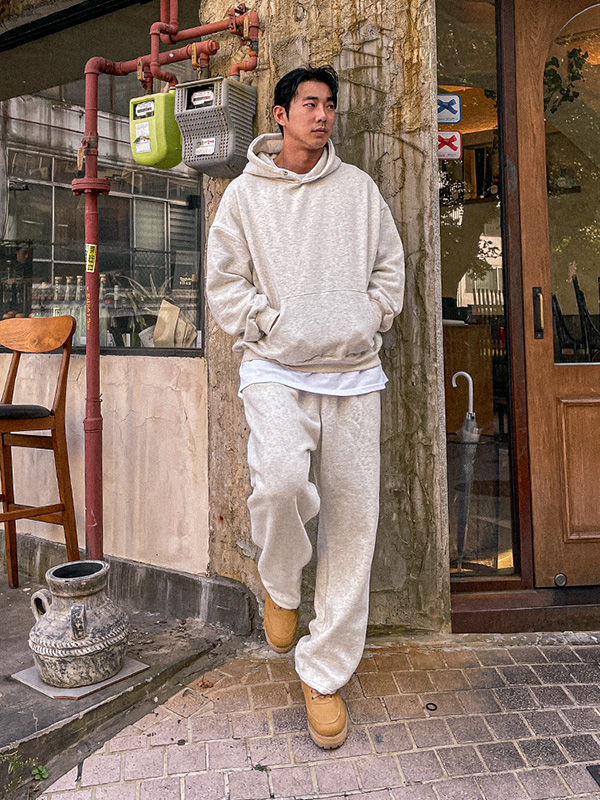 (XL-6XL)<BR>코르다치 フリースのパーカー+나칸도 セミワイドフィット トレーニング 기모팬츠