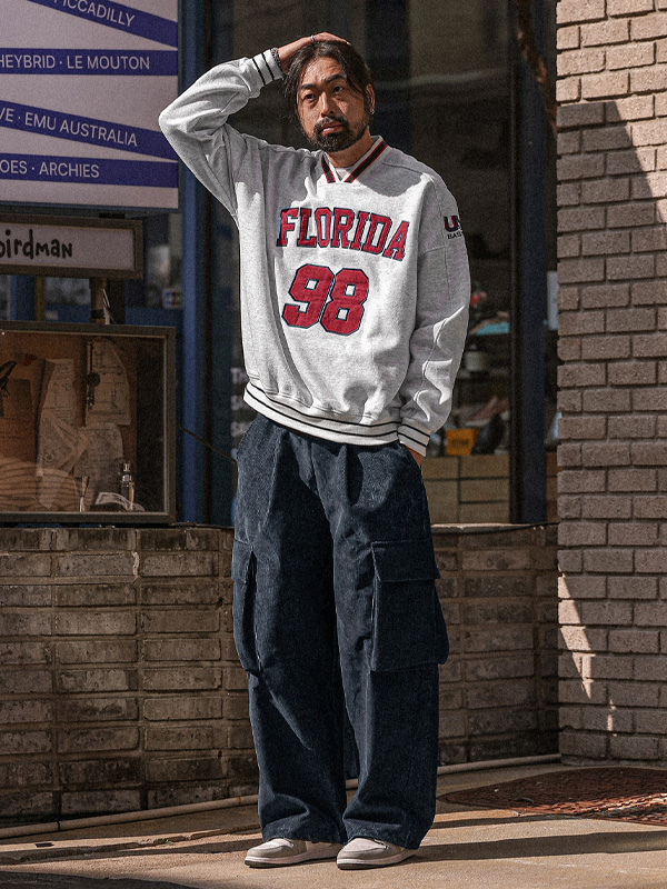 (XL-6XL)<BR>아이델 ワイドフィット 골덴카고팬츠