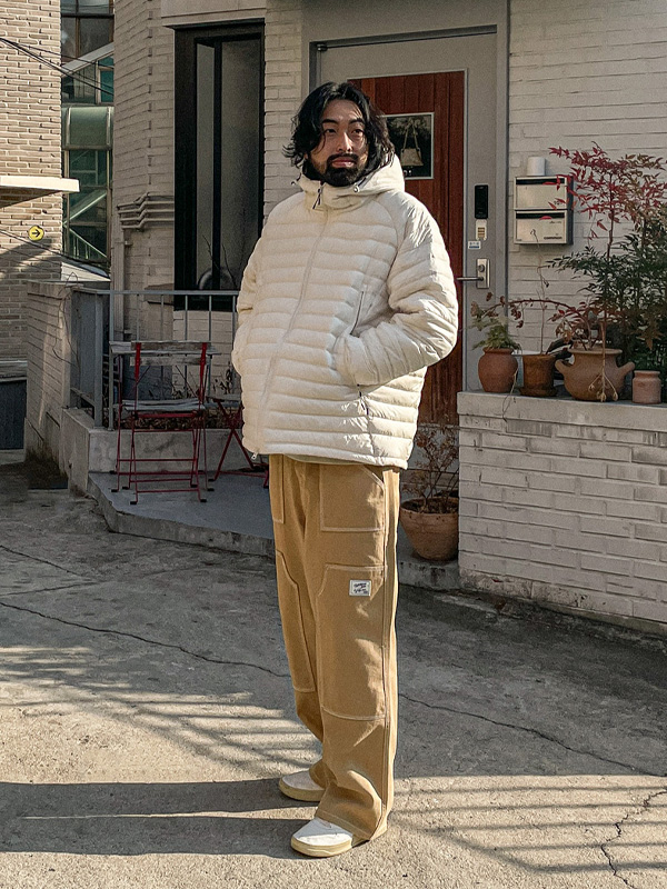 (XL-5XL)<BR>자이탄 シープスキン 웰론후드패딩