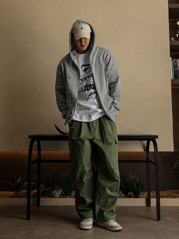 (XL-6XL)<BR>센나르 セミワイドフィット カーゴバンディングパンツ