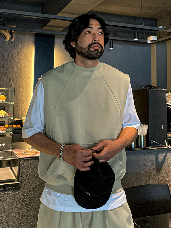 (XL-6XL)<BR>크몽 ベスト+로야니 バンディング半ズボン