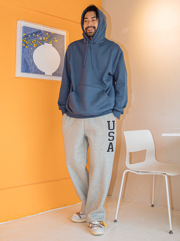 (L~5XL)<br>나반드 무지 フリースのパーカー