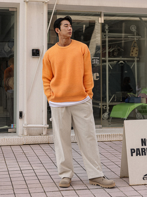 (L-5XL)<BR>카탐바 セミワイドフィット 골덴밴딩팬츠