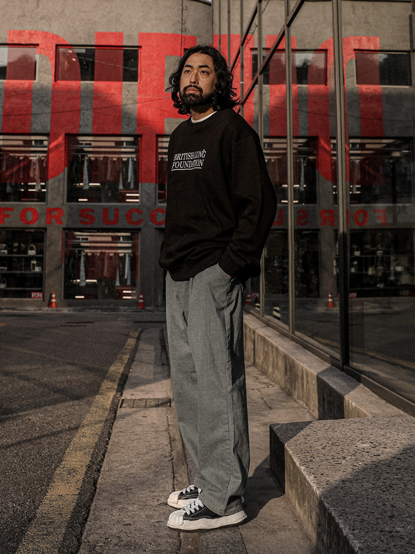 (XL-5XL)<BR>스라티키  起毛マンツーマンTシャツ