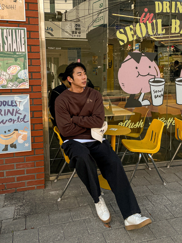 (XL-5XL)<br>호지스토  起毛マンツーマンTシャツ