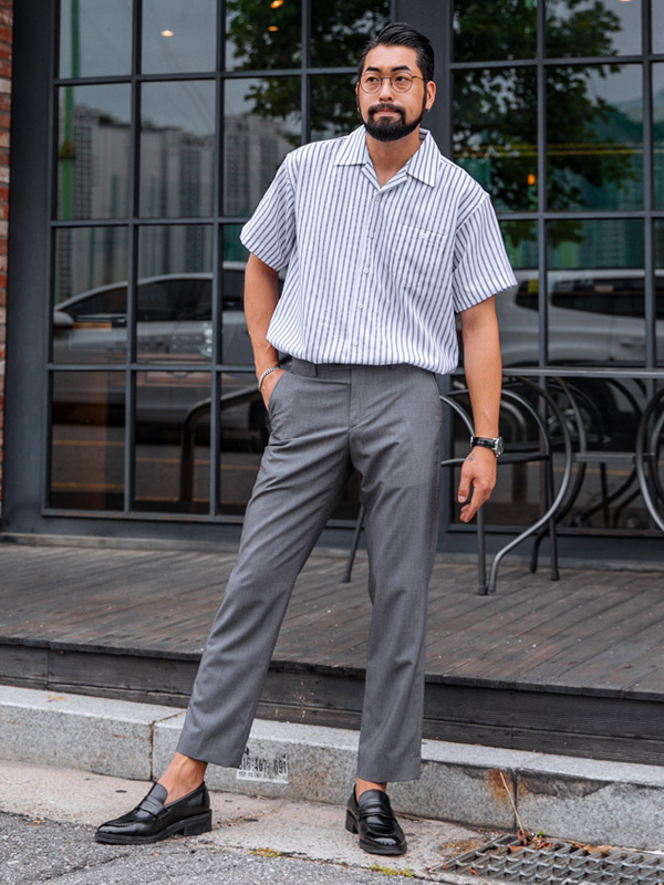 (M~6XL)<BR>프랫 썸머슬랙스