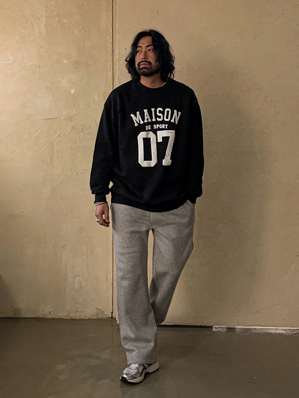 (M-6XL)<BR>스티수드 セミワイドフィット バンディングパンツ