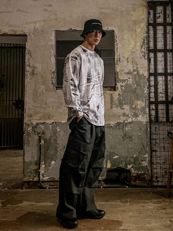 (XL-6XL)<BR>판마티 セミワイドフィット カーゴバンディングパンツ