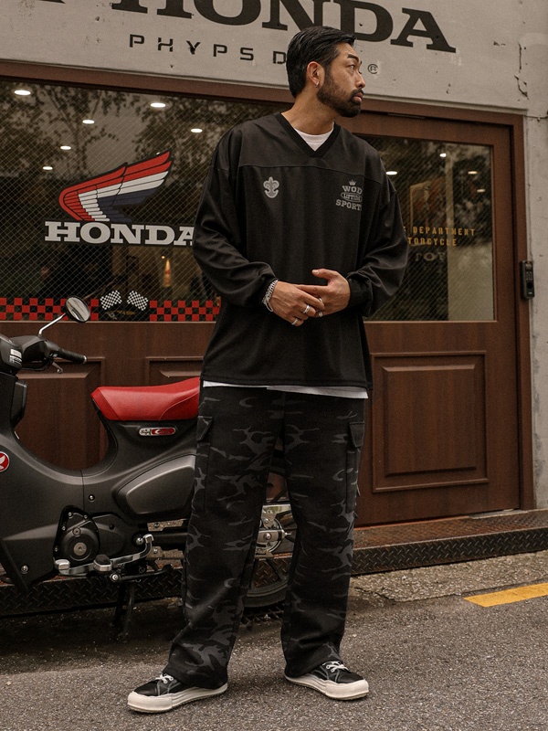 (XL-6XL)<BR>아레스 럭비 長袖Tシャツ T048<br><font color=