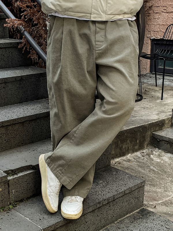 (XL-4XL)<BR>논그라 セミワイドフィット バルーンバンディング 기모팬츠