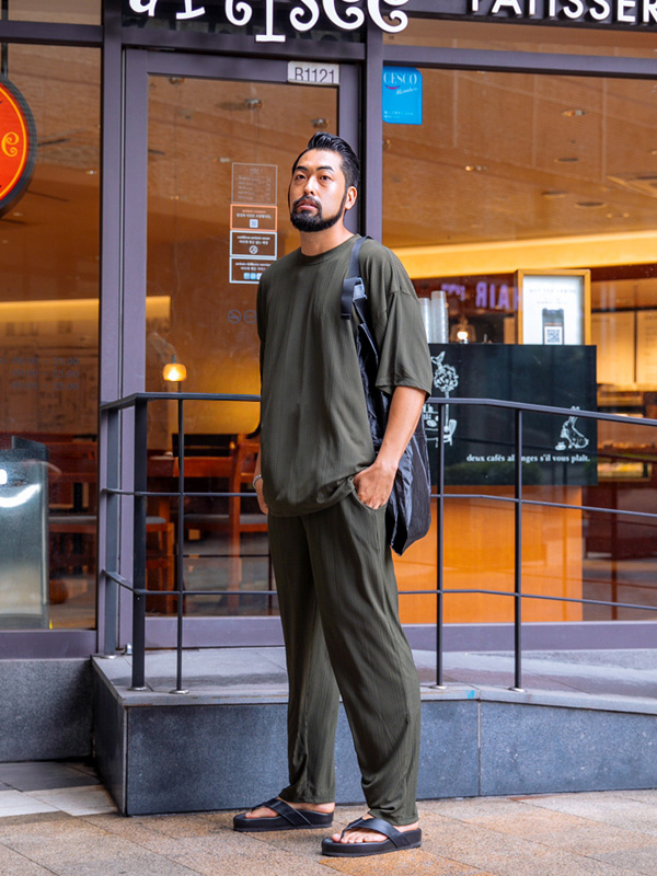 (L-5XL)<BR>베이드 プリッツ 半そでティー