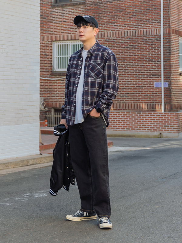 (M-6XL)<BR>레넌스 밴딩데님 기모팬츠 <br><font color="#098a09"><B>長さを選択 (基本的な,ロング+8cm)</B></font>