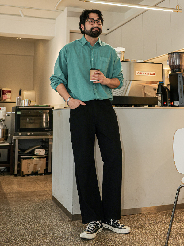 (L-5XL)<BR>킴브로 標準フィット バックバンディング 綿パンツ <BR><B><font color="#098a09"><B>長さを選択 (基本的な,ロング+8cm)</B></font><br><FONT COLOR="#ff4800">[追加割引]</FONT></B>