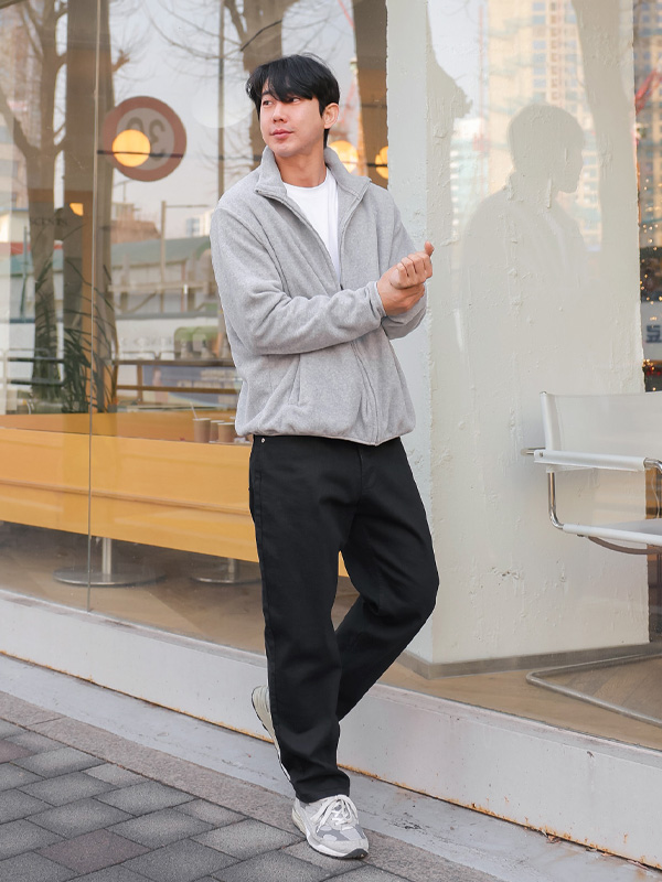 (M-4XL)<BR>훈훈해 ジップアップ