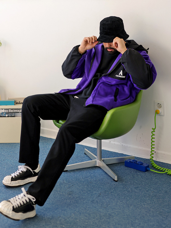 (L-5XL)<BR>하브러 テーパーフィット スパン バンディング 기모면팬츠