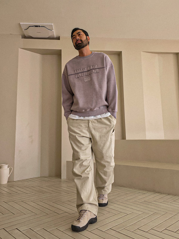 콘코론 セミワイドフィット カーゴバンディングパンツ