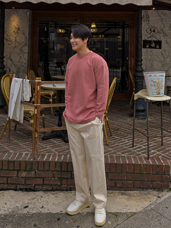 (L-5XL)<br>맥스루즈 長袖Tシャツ