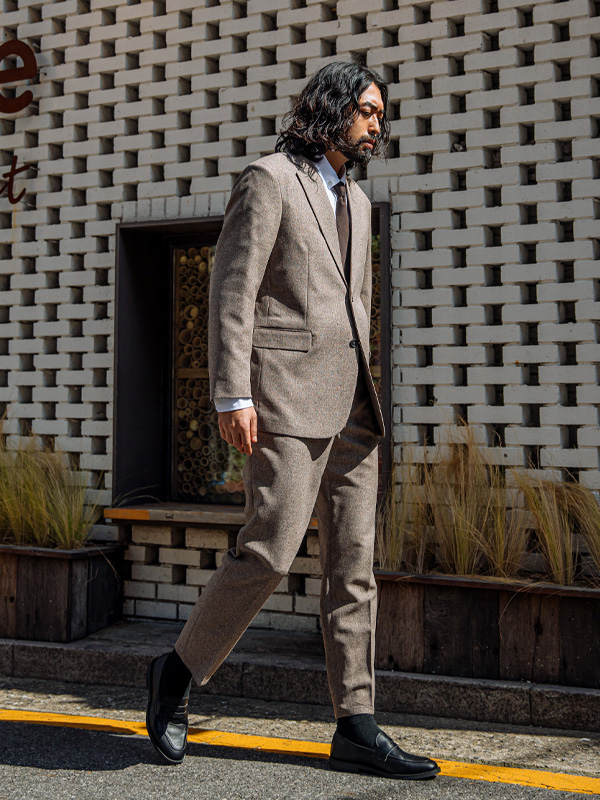 (L-5XL)<BR>카사오 ジャケット+히로이 バンディングスラックス