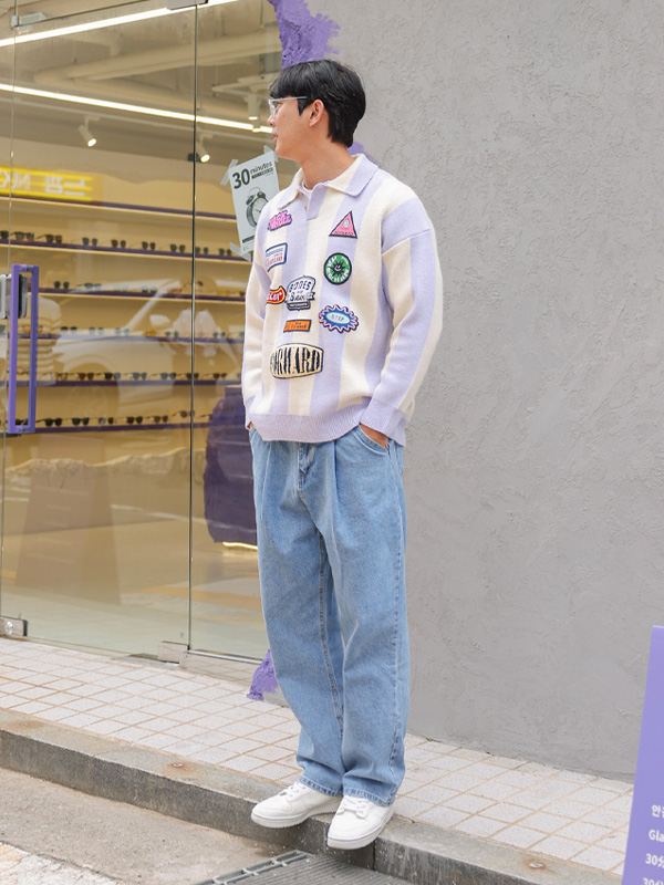 (2XL-5XL)<BR>쿠거린 広範囲 デニムパンツ