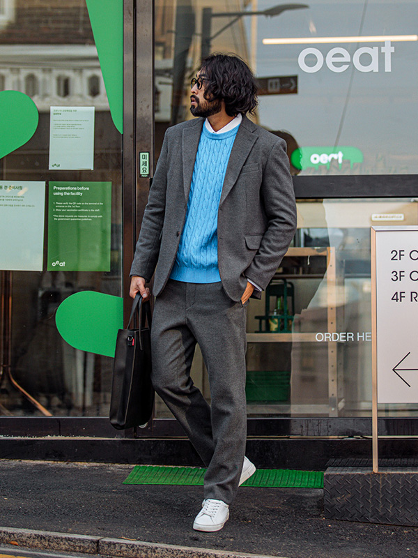 (M~5XL)<BR>본능적으로 ジャケット+느끼다 フォーマルパンツ