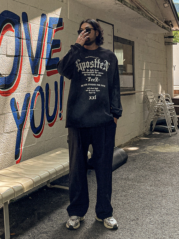 (XL-6XL)<BR>스탠더티 長袖Tシャツ