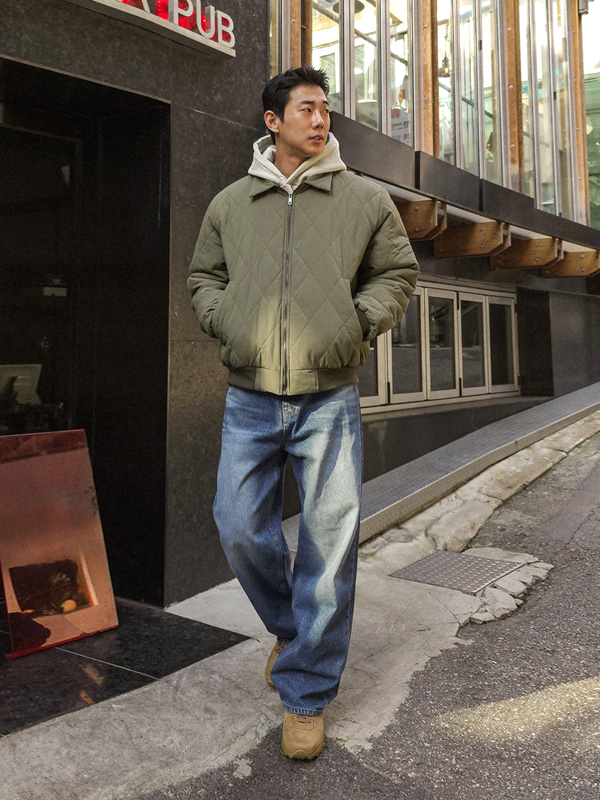 (S-3XL)<br>마사코리 セミワイドフィット デニムパンツ 424