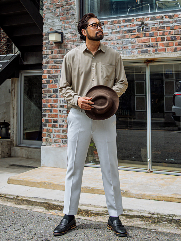 (M-6XL)<br>글리보 リンクルフリー スパンデックスシャツ<BR><B><FONT COLOR=