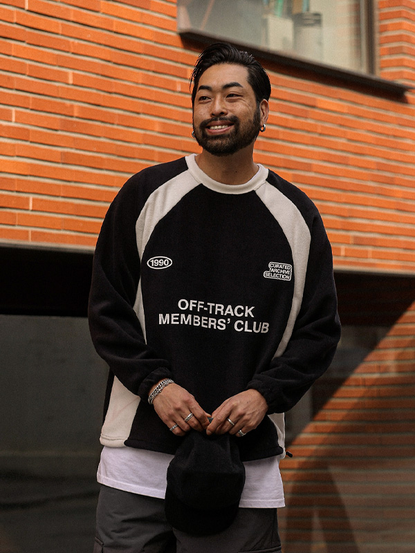 오프트랙 フリース 長袖Tシャツ