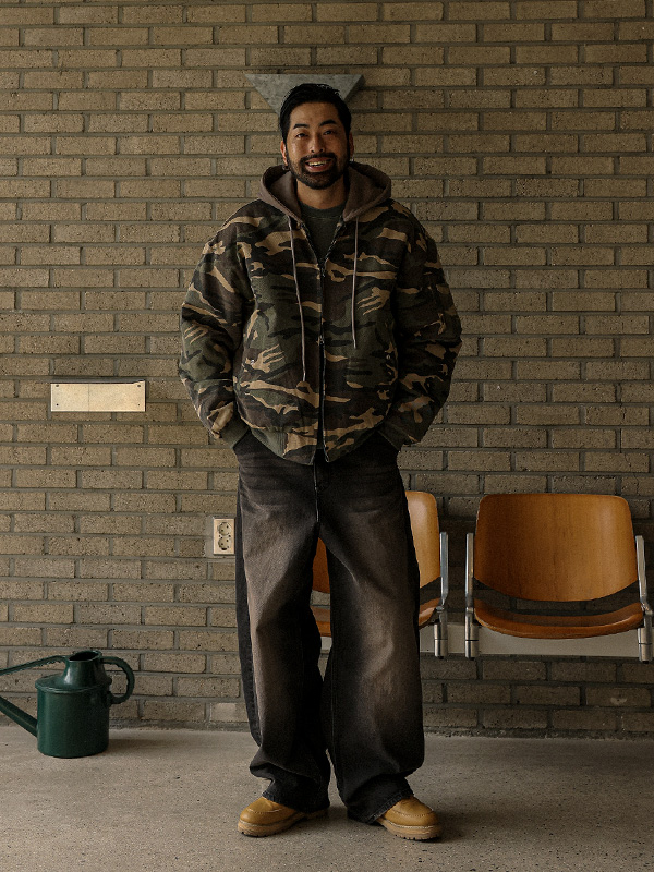 베일리 フード　 フライトジャケット