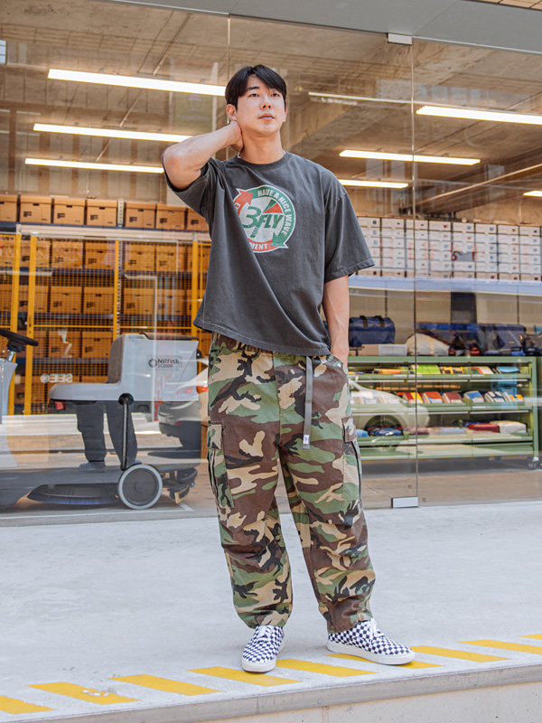 (L-4XL)<BR>프리어 カーゴバンディングパンツ 6007